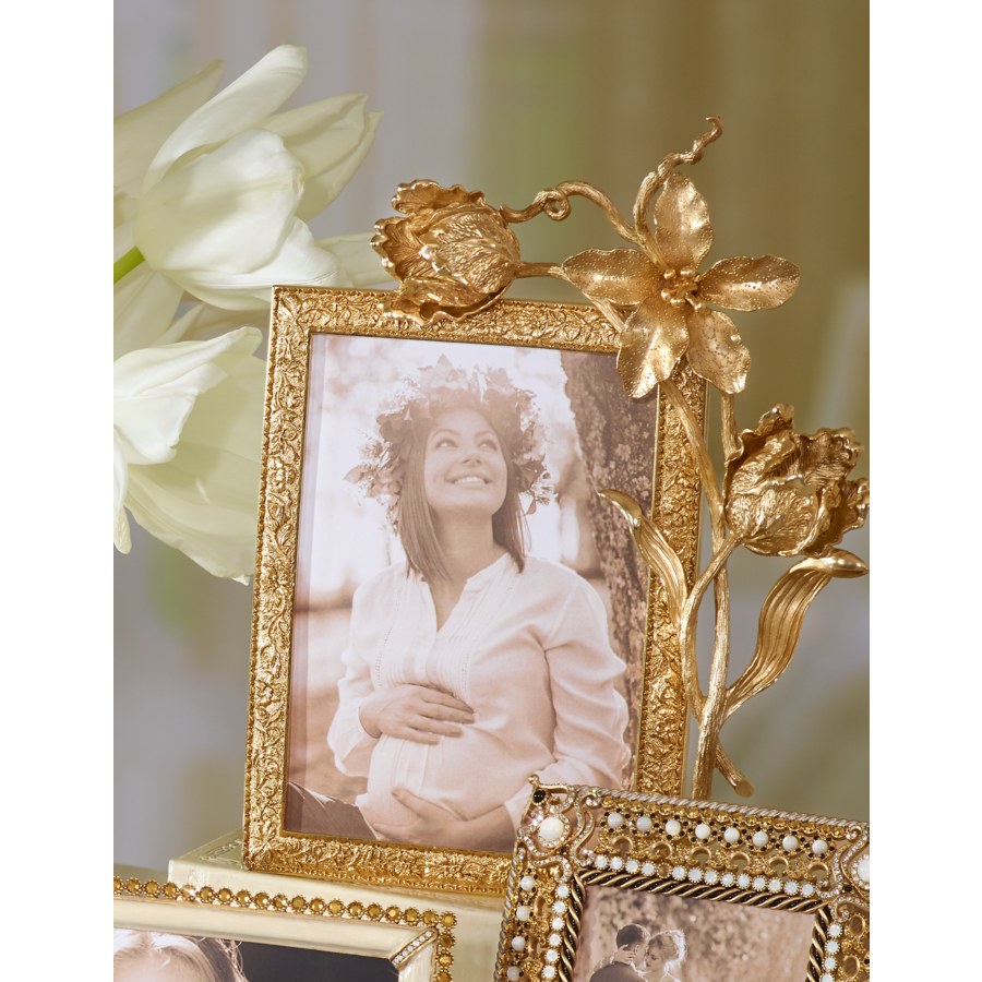 5" x 7" Gold Tulip Picture Frame 