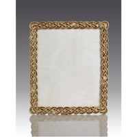 8" x 10" Braided Gold and Brown Picture Frame 