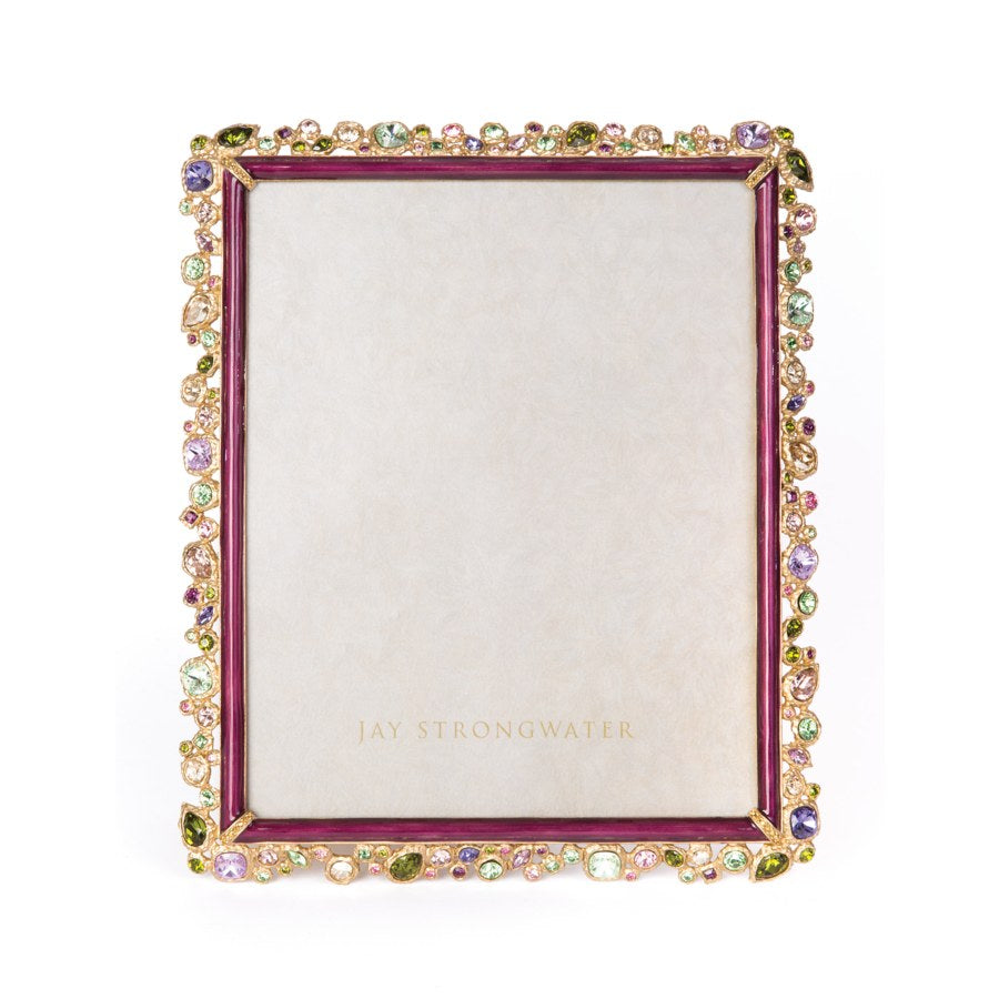 Jay Strongwater Theo Bejeweled 8" x 10" Frame - Brocade.
