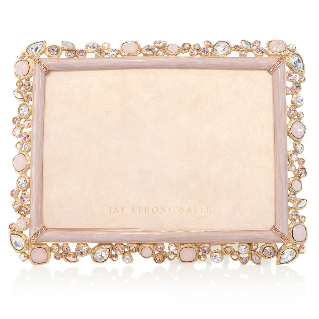 Leslie Bejeweled 5" x 7" Frame - Baby Pink
